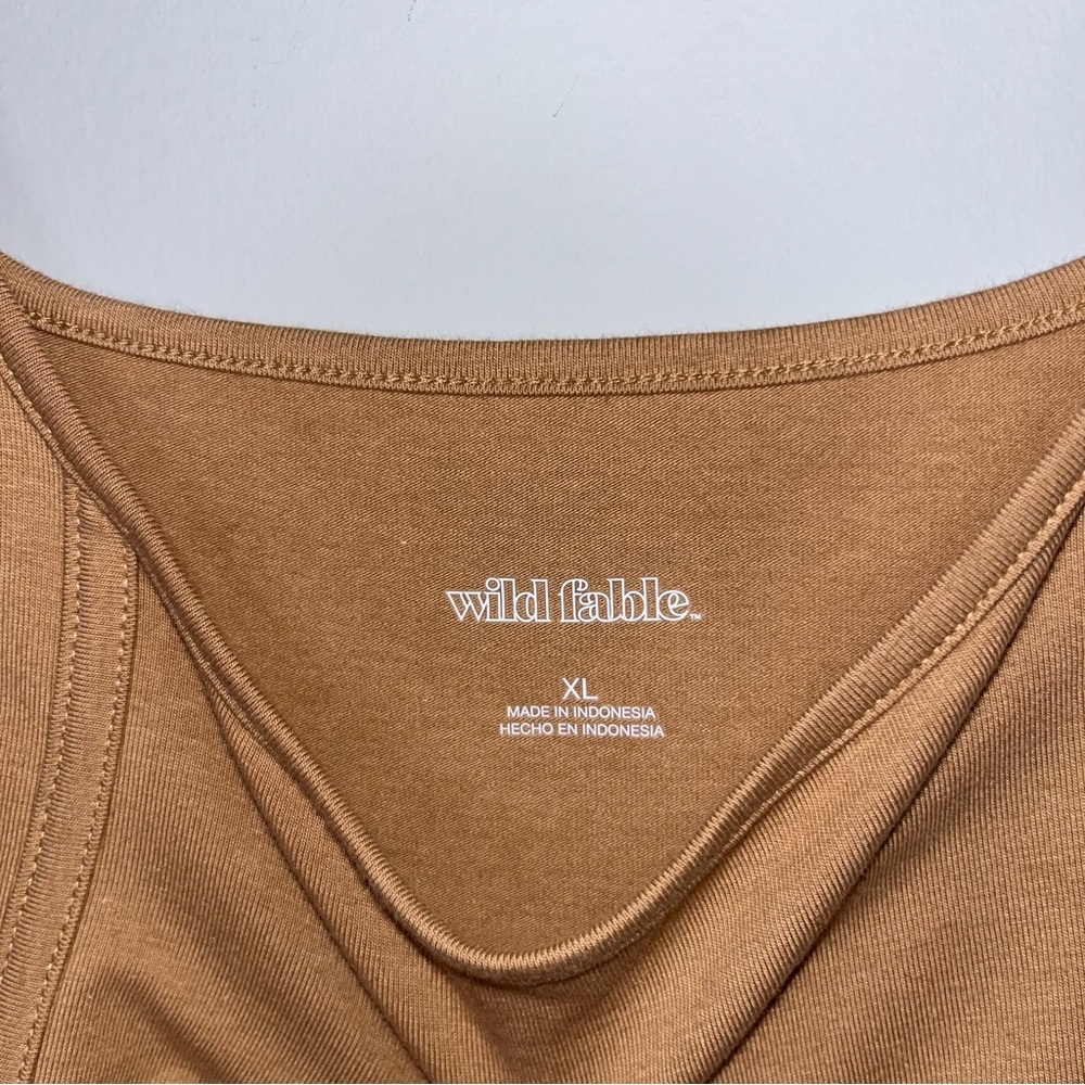 Wild Fable Tan Sleeveless Dress - Picture 4 of 5